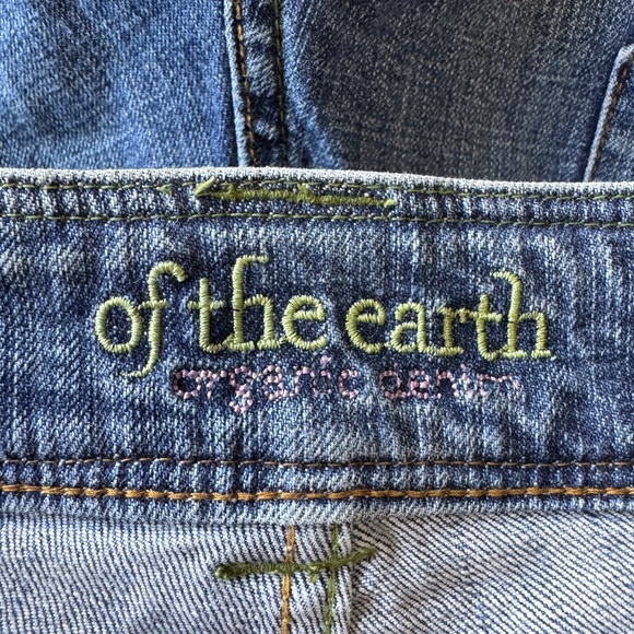 Of The Earth Organic Denim Womens Bootcut Blue Jeans Boho Hippie Casual School - Picture 5 of 16